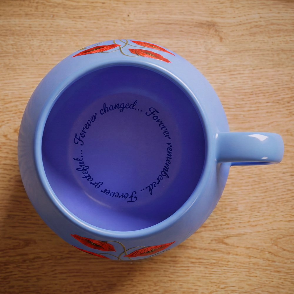 The inside view of the Forever Remembrance Mug