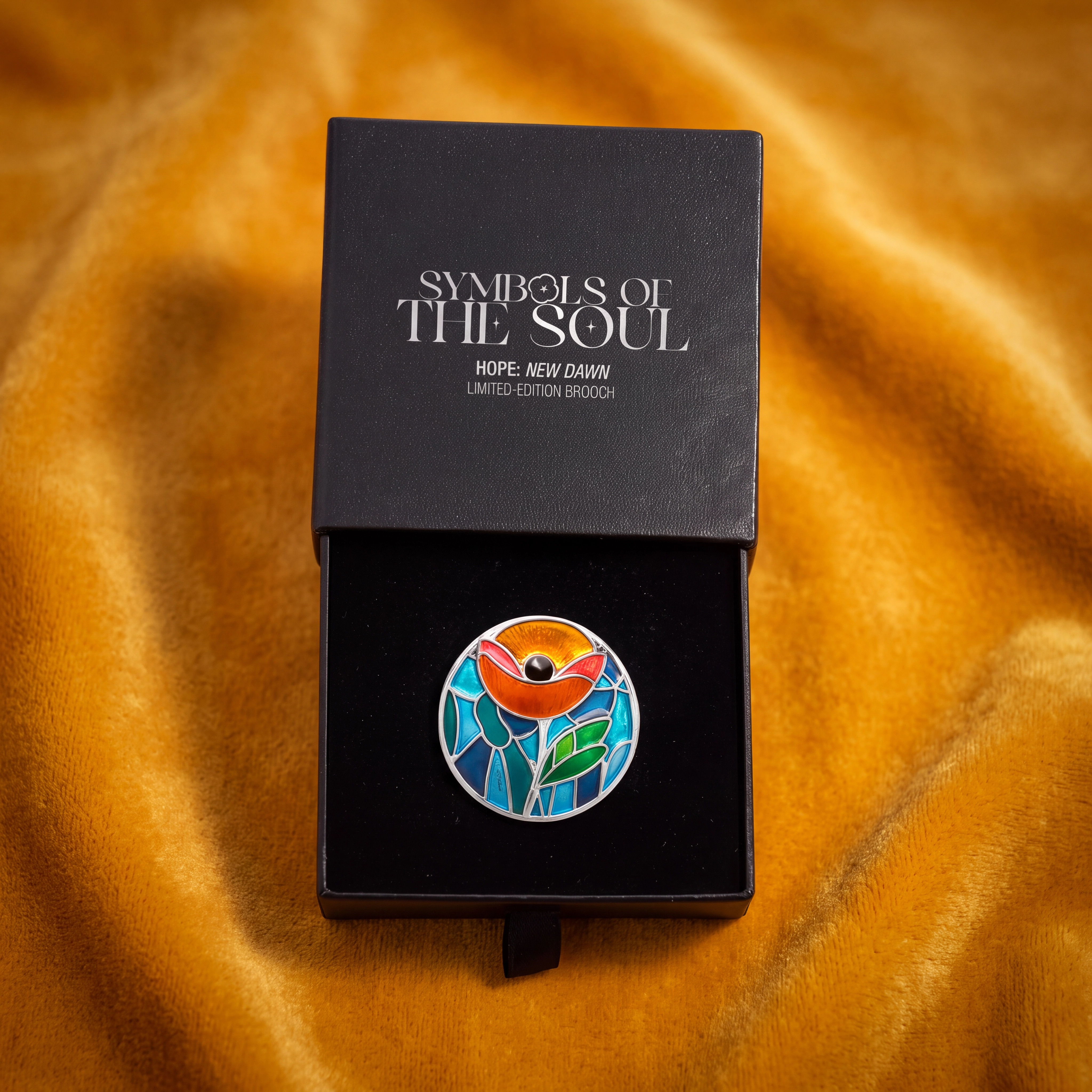 Hope brooch in box