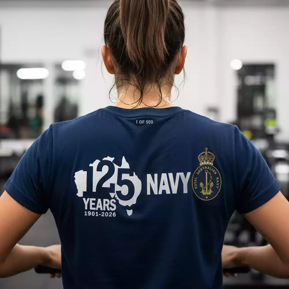 Royal Australian Navy Red Annodised LED Key Ring Torch Beam