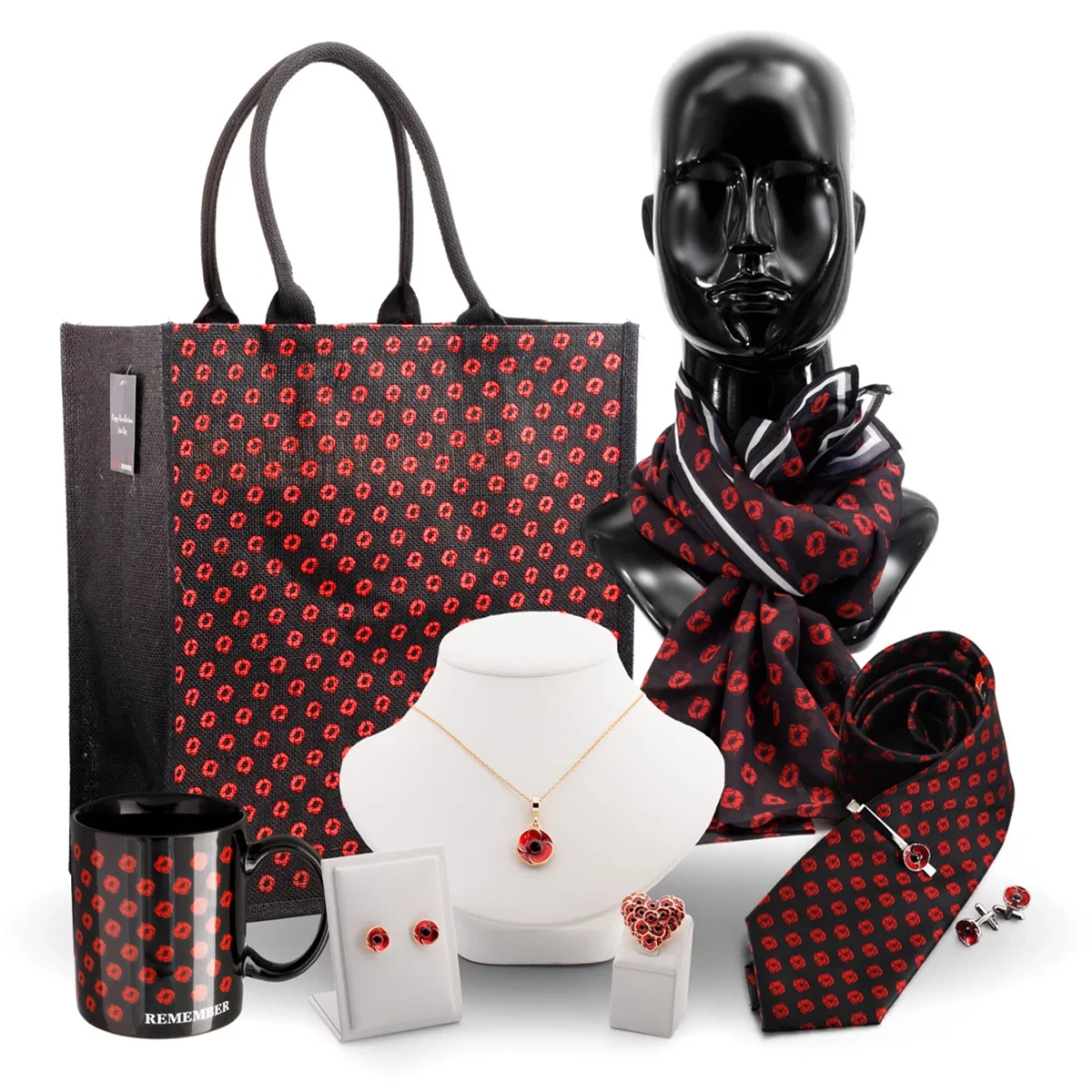 The Poppy Collection featuring products from the poppy collection available on Military Shop Remembrance Day webpage